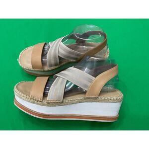 Donald J Pliner Women's Audrey Wedge Leather Sandals Size 9.5